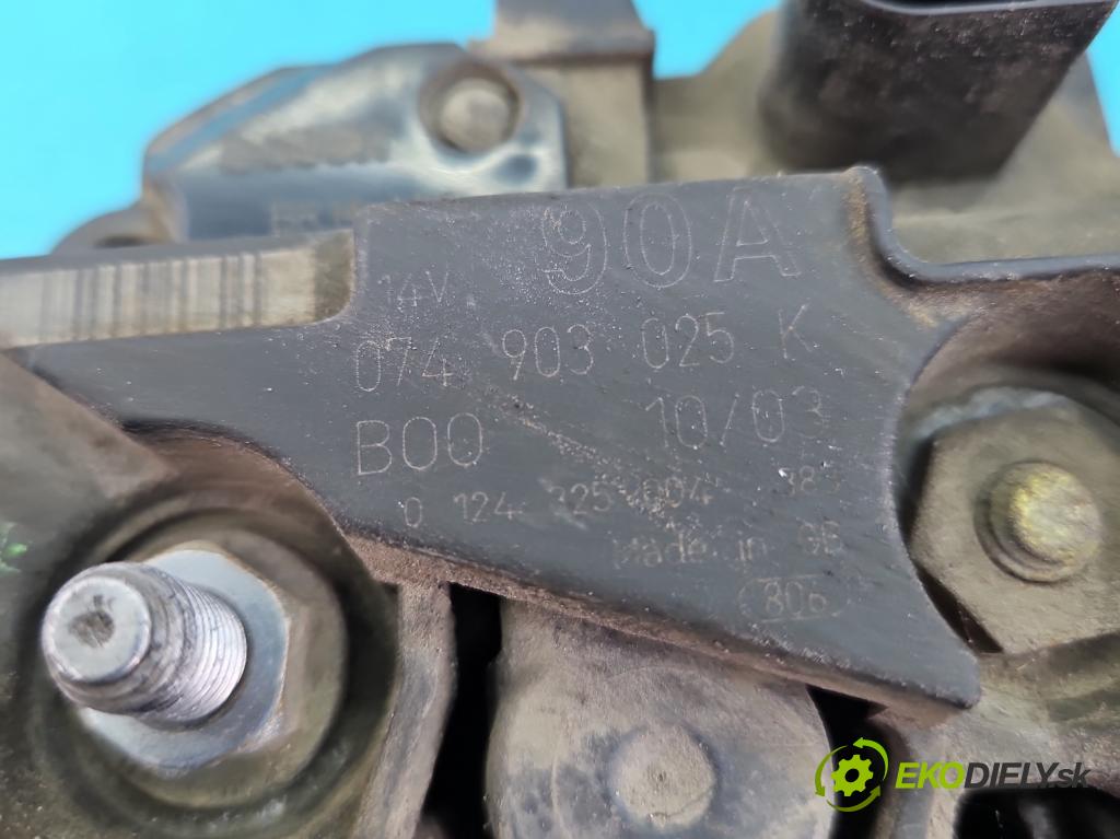 Vw LT II 1996-2006 2.5 tdi 95 HP manual 70 kW 2461 cm3 5- Alternator 074903025K (Alternátory)