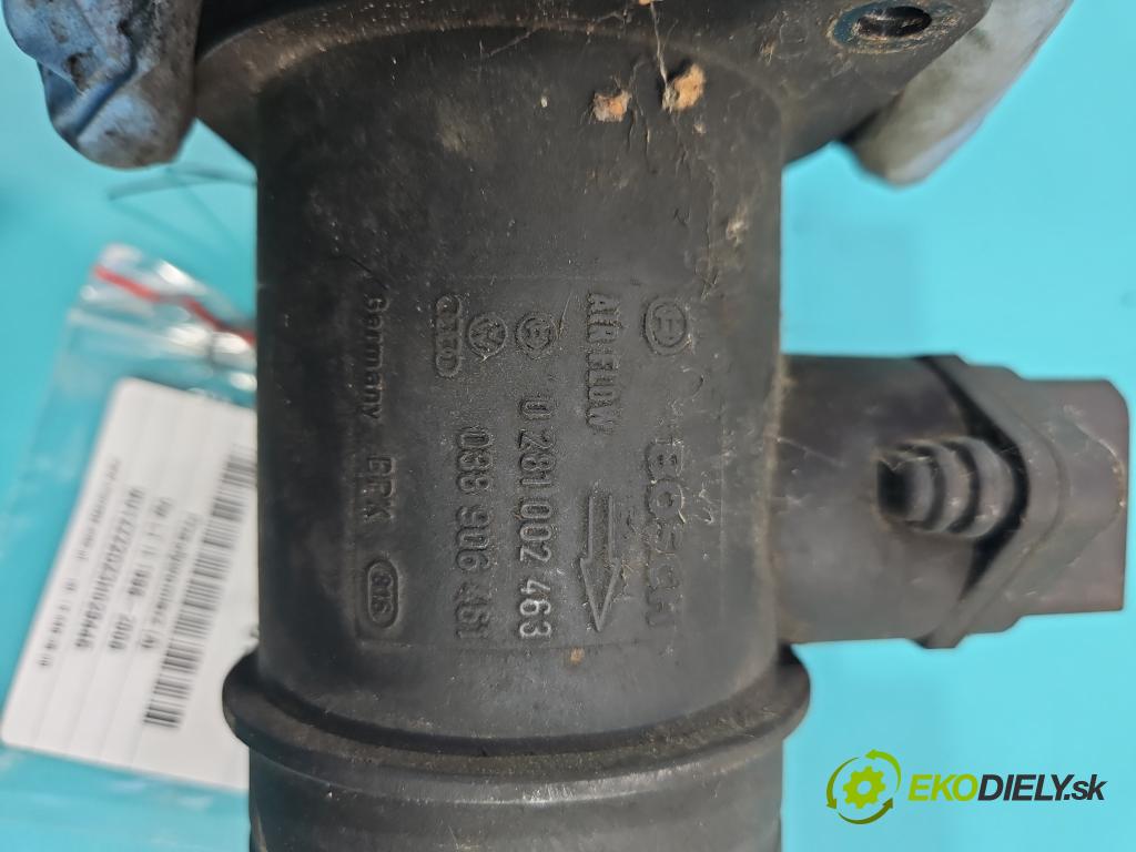 Vw LT II 1996-2006 2.5 tdi 95 HP manual 70 kW 2461 cm3 5- průtokoměr: 0281002463 (Váhy vzduchu)