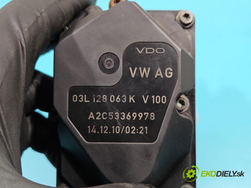 Vw Passat CC 2008-2016 2.0 tdi 140 HP manual 103 kW 1968 cm3 4- klapka 03L128063K (Škrtiace klapky)