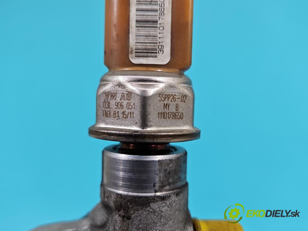 Vw Passat CC 2008-2016 2.0 tdi 140 HP manual 103 kW 1968 cm3 4- lišta vstrekovacia 03L130089J (Vstrekovacie lišty)