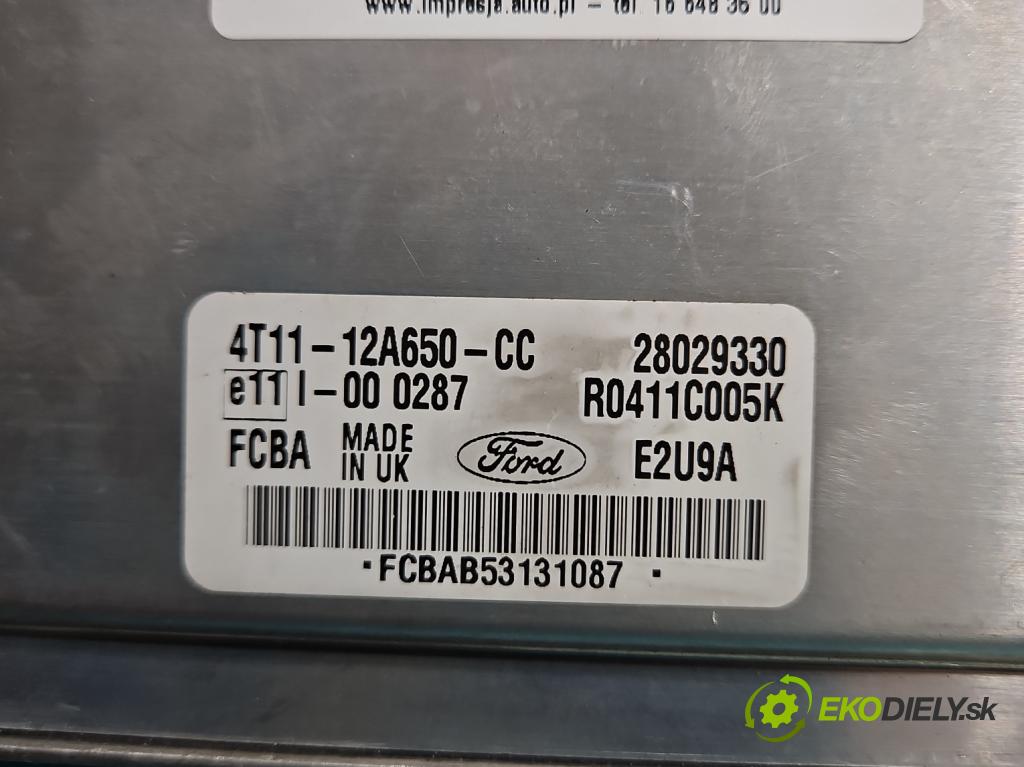 Ford Transit connect 1.8 tdci 90 HP manual 66 kW 1753 cm3 5- riadiaca jednotka motora 4T11-12A650-CC