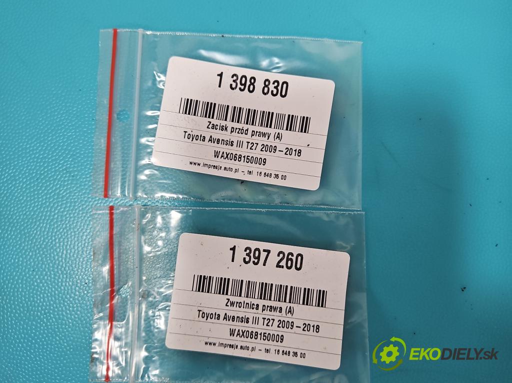 Toyota Avensis III T27 2009-2018 2.0 16V 152KM automatic 112 kW 1987 cm3 5- náboj pravé  (Náboj)