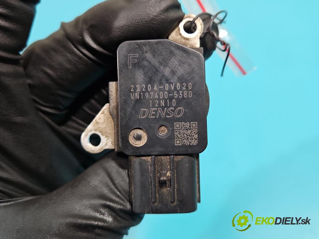 Toyota Avensis III T27 2009-2018 2.0 16V 152KM automatic 112 kW 1987 cm3 5- průtokoměr: 22204-0V020 (Váhy vzduchu)