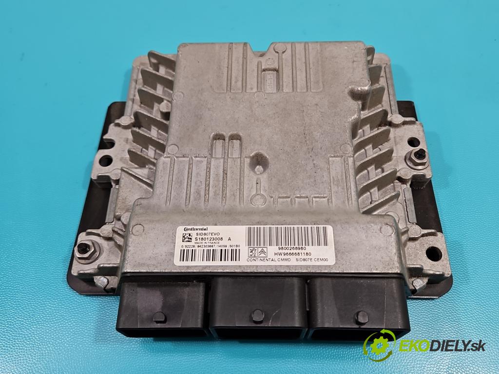 Peugeot 308 I 2007-2013 1.6 hdi 114 HP manual 84 kW 1560 cm3 5- riadiaca jednotka motora 9800268980