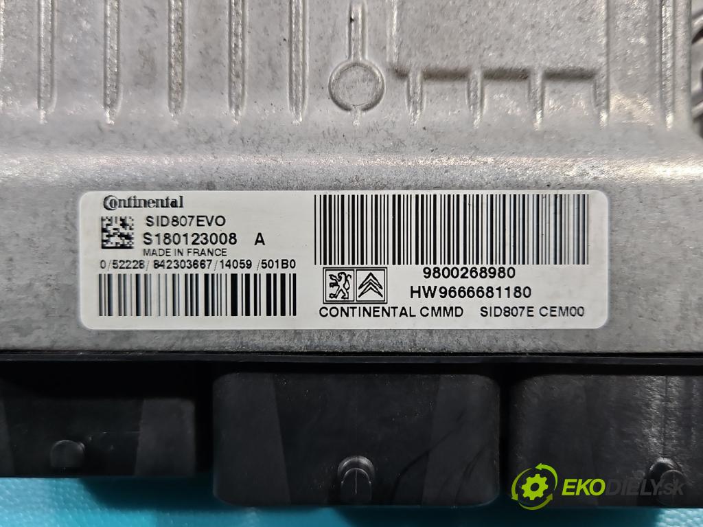 Peugeot 308 I 2007-2013 1.6 hdi 114 HP manual 84 kW 1560 cm3 5- riadiaca jednotka motora 9800268980