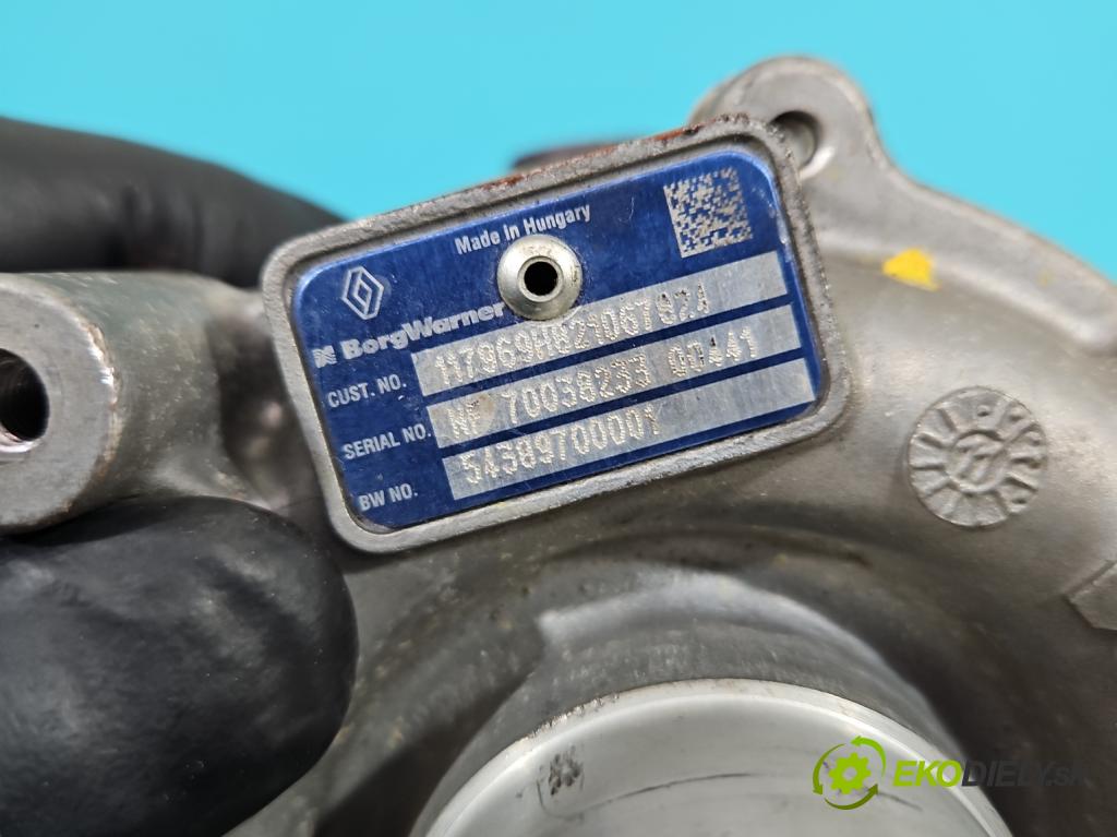 Renault Scenic III 2009-2016 1.6 dci 131 hp manual 96 kW 1598 cm3 5- Turbodmychadlo 54389700001 (Turbodúchadla (kompletní))