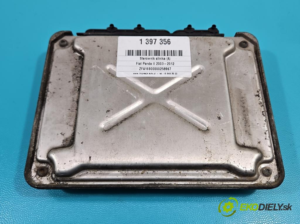 Fiat Panda II 2003-2012 1.1 54 HP manual 40 kW 1108 cm3 5- riadiaca jednotka motora 55196259