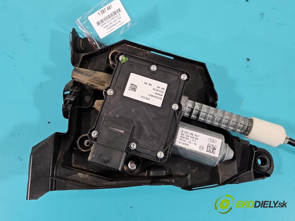 Peugeot 3008 I 2009-2016 1.6 hdi 111KM manual 82 kW 1560 cm3 5- Brzda manuál: elektrický: 0204706357 (Ručné brzdy)