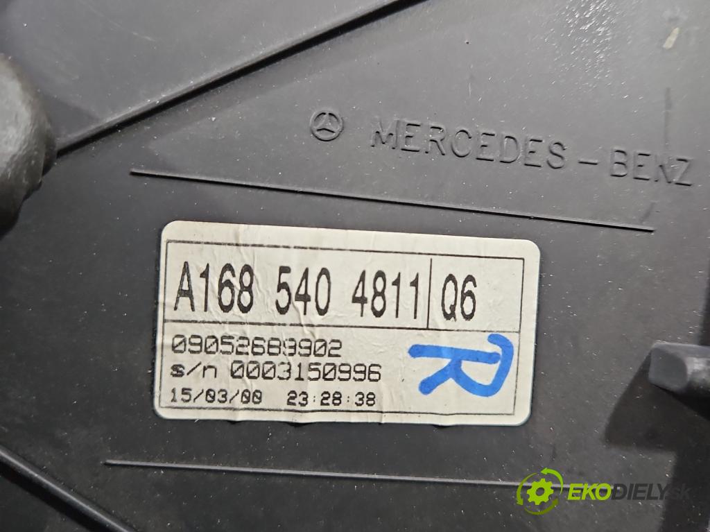 Mercedes A W168 1997-2004 1.6 102 HP manual 75 kW 1598 cm3 5- prístrojovka/ budíky A1685404811 (Prístrojové dosky, displeje)