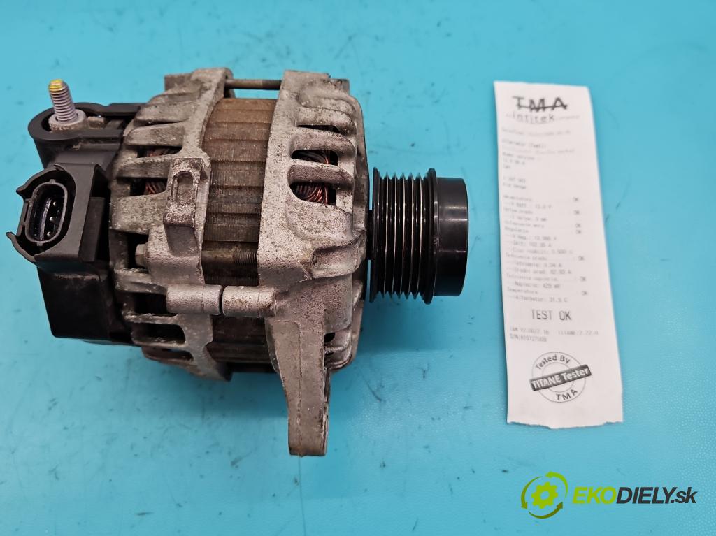 Kia Venga 1.4 16V 90 HP manual 66,2 kW 1396 cm3 5- Alternator 37300-2B710 (Alternátory)
