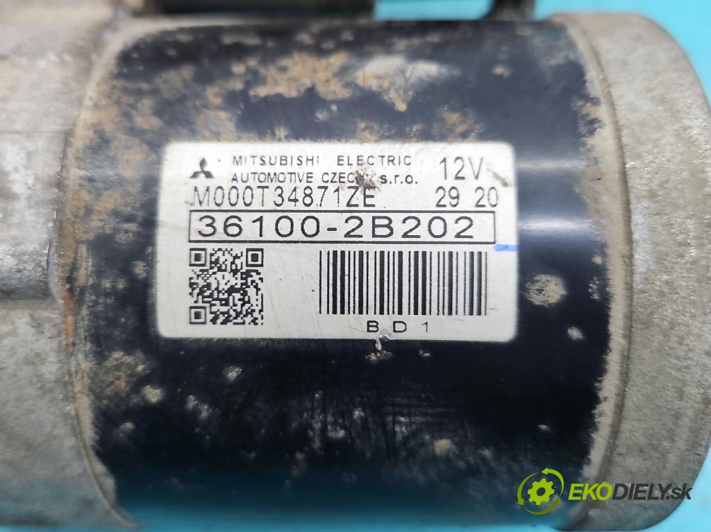 Kia Venga 1.4 16V 90 HP manual 66,2 kW 1396 cm3 5- štartér M000T34871ZE (Štartéry)