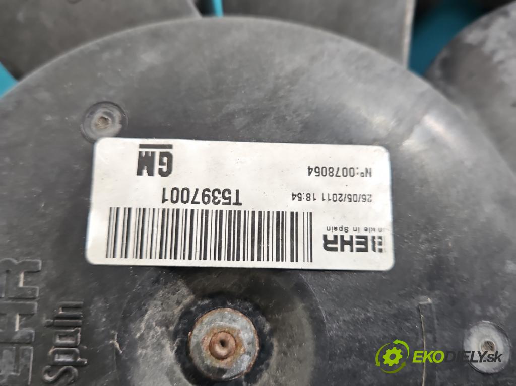 Opel Meriva B 2010-2017 1.4 T 140 HP manual 103 kW 1364 cm3 5- Ventilátor chladiča T5397001
