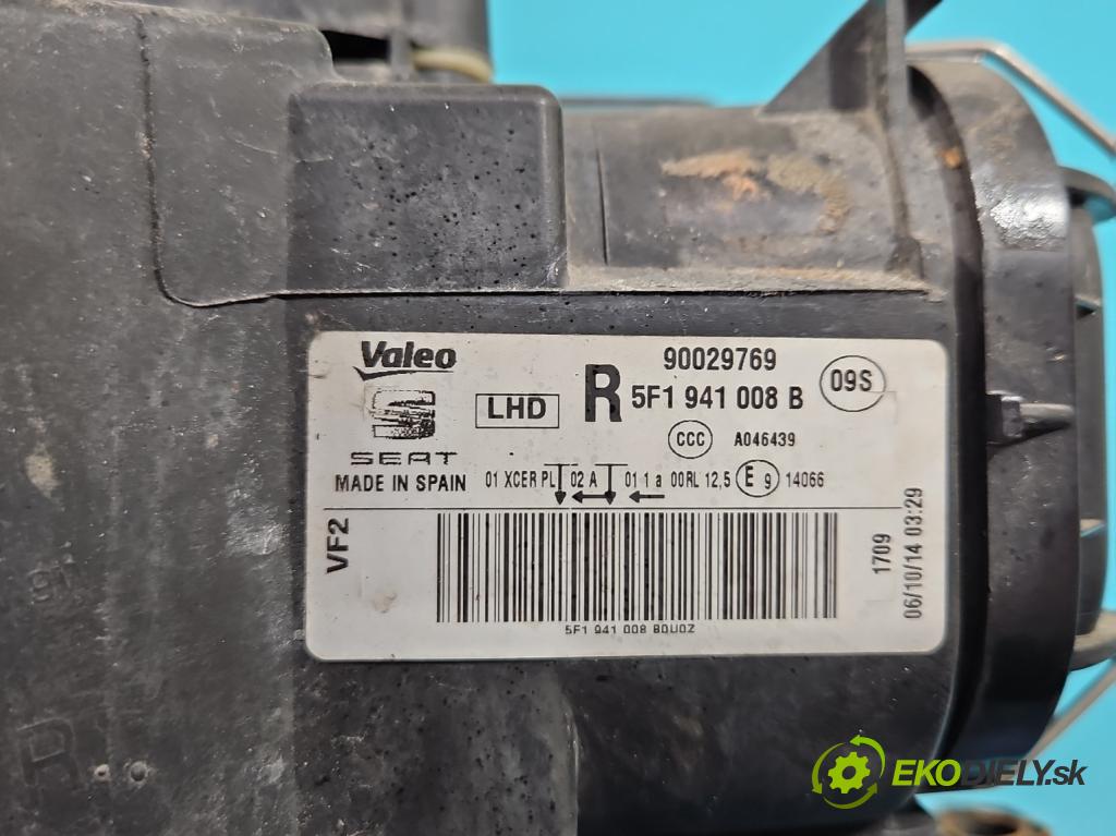 Seat Leon III 2012-2020 2.0 tdi 150 HP manual 110 kW 1968 cm3 5- Reflektor: pravý 5F1941008B (Pravé)