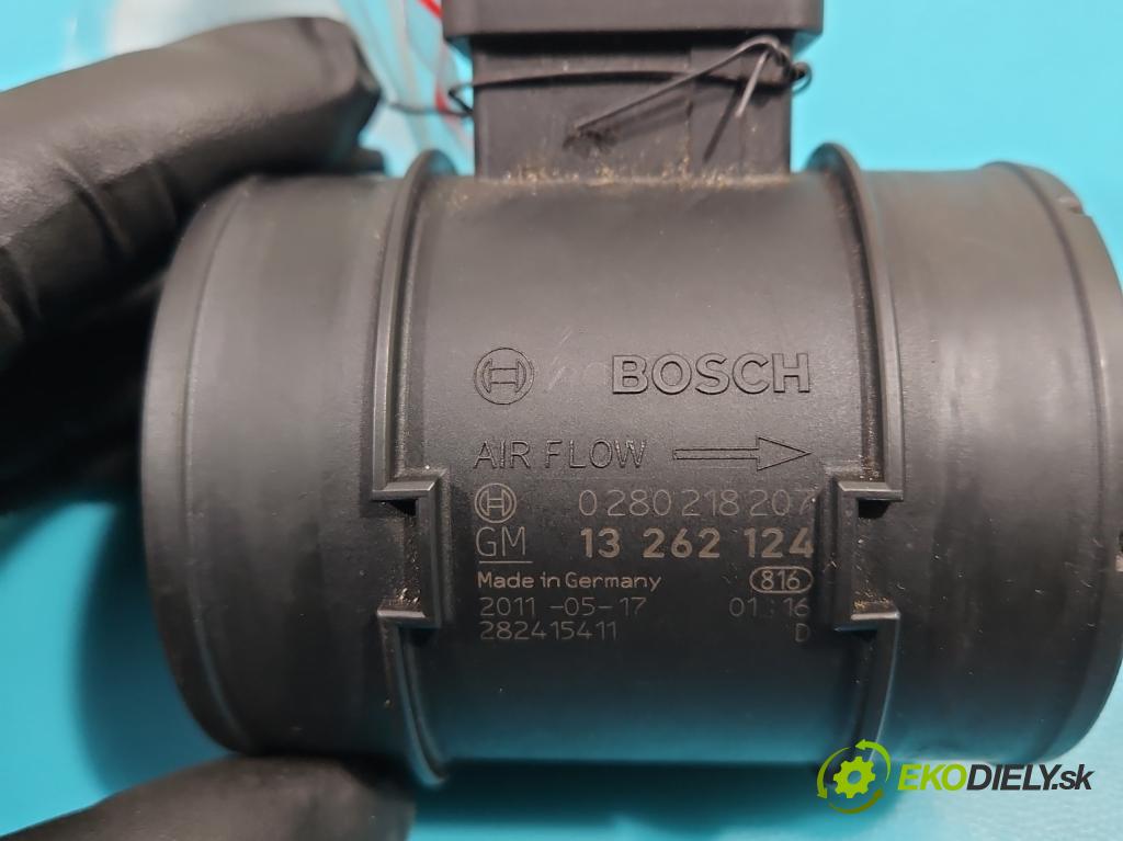 Opel Meriva B 2010-2017 1.4 T 140 HP manual 103 kW 1364 cm3 5- průtokoměr: 13262124 (Váhy vzduchu)