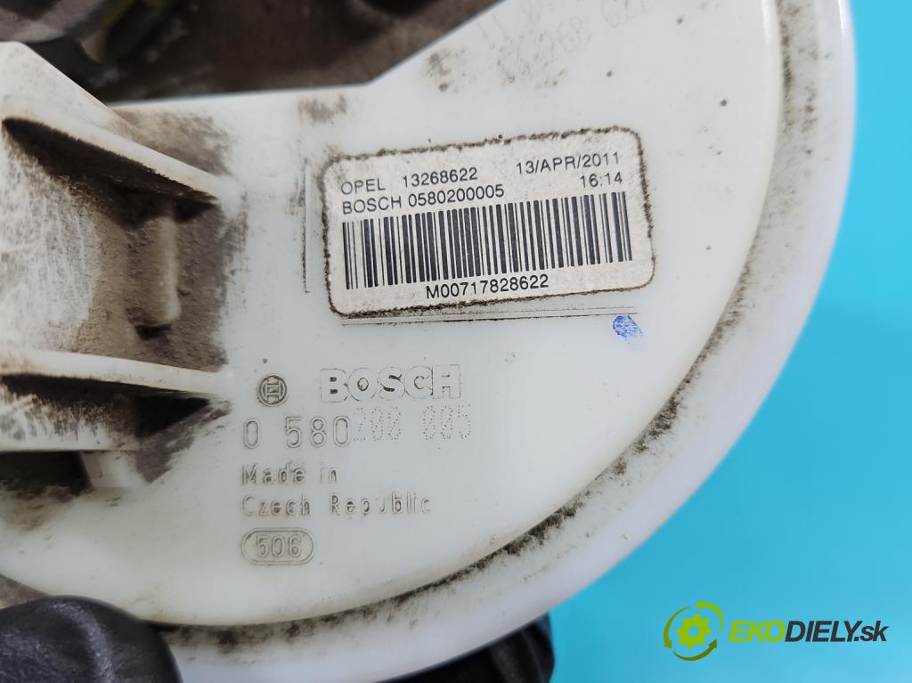 Opel Meriva B 2010-2017 1.4 T 140 HP manual 103 kW 1364 cm3 5- čerpadlo palivo 13268622