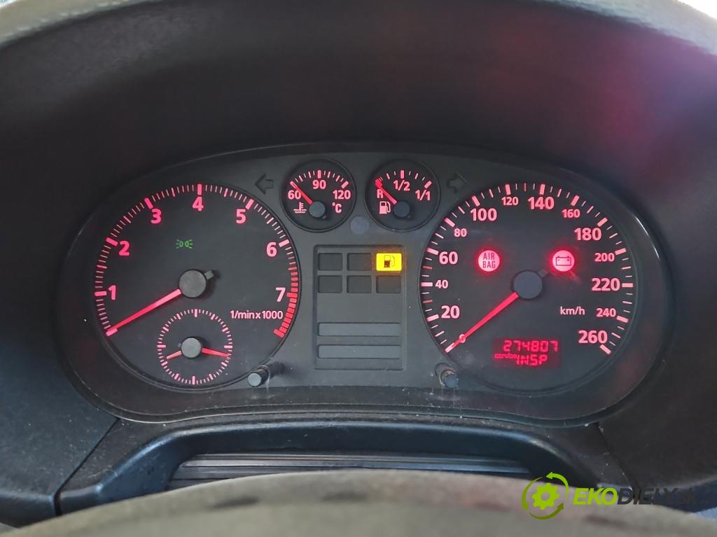 Audi A3 8L 1996-2003 1.6 SR 101 HP manual 74 kW 1595 cm3 3- prístrojovka/ budíky 8L0919860A (Prístrojové dosky, displeje)