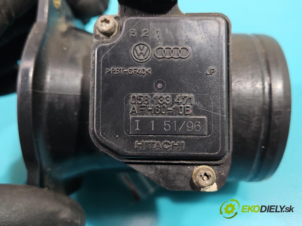 Audi A3 8L 1996-2003 1.6 SR 101 HP manual 74 kW 1595 cm3 3- průtokoměr: 058133471 (Váhy vzduchu)