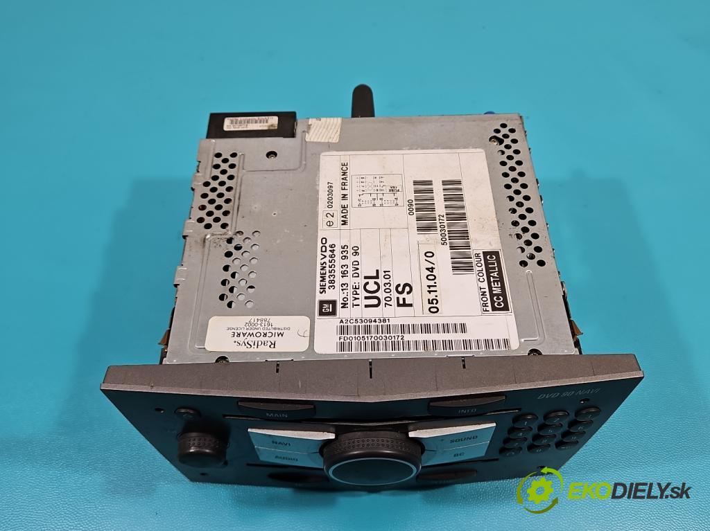 Opel Zafira B 2005-2014 1.9 cdti 120 HP manual 88 kW 1910 cm3 5- Radio originál 13163935
