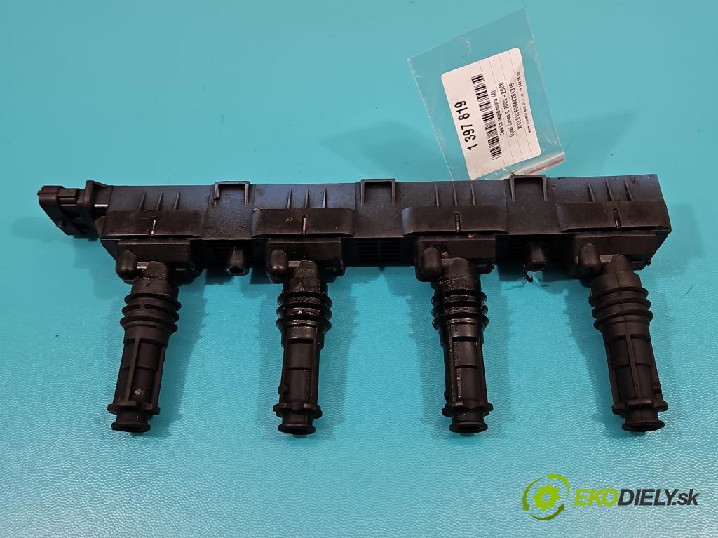 Opel Corsa C 2000-2006 1.2 16V 75 HP manual 55 kW 1199 cm3 3- cievka zapaľovacia  (Zapaľovacie cievky, moduly)