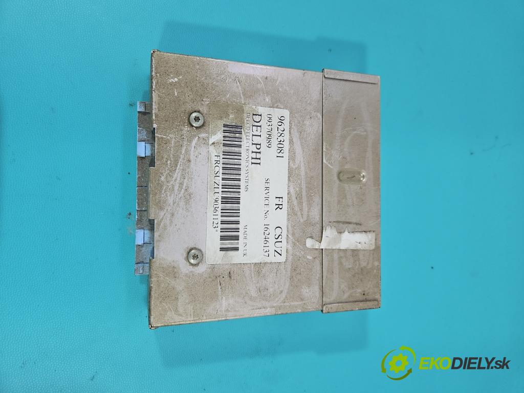 Daewoo Lanos 1.5 16V 99 hp manual 73 kW 1498 cm3 4- řídící jednotka motoru 96283081