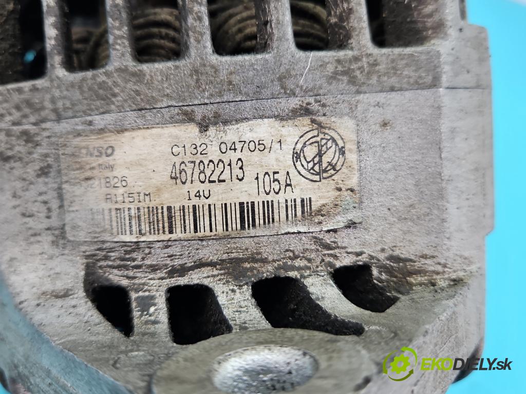 Fiat Doblo I 2001-2010 1.9 jtd 105 HP manual 77 kW 1910 cm3 5- Alternator 46782213 (Alternátory)