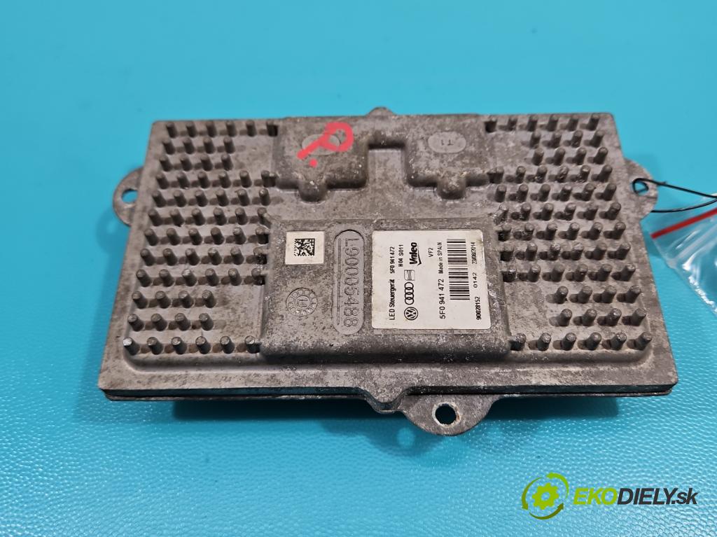 Seat Leon III 2012-2020 2.0 tdi 150 HP manual 110 kW 1968 cm3 5- střídač: xenon 5F0941472 (Riadiace jednotky xenónu)