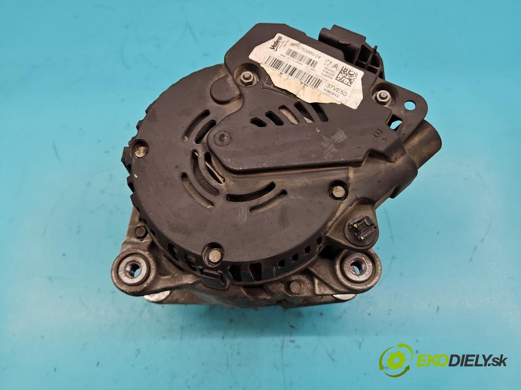 Peugeot 308 I 2007-2013 1.6 hdi 114 HP manual 84 kW 1560 cm3 5- Alternator 9675753680-04 (Alternátory)