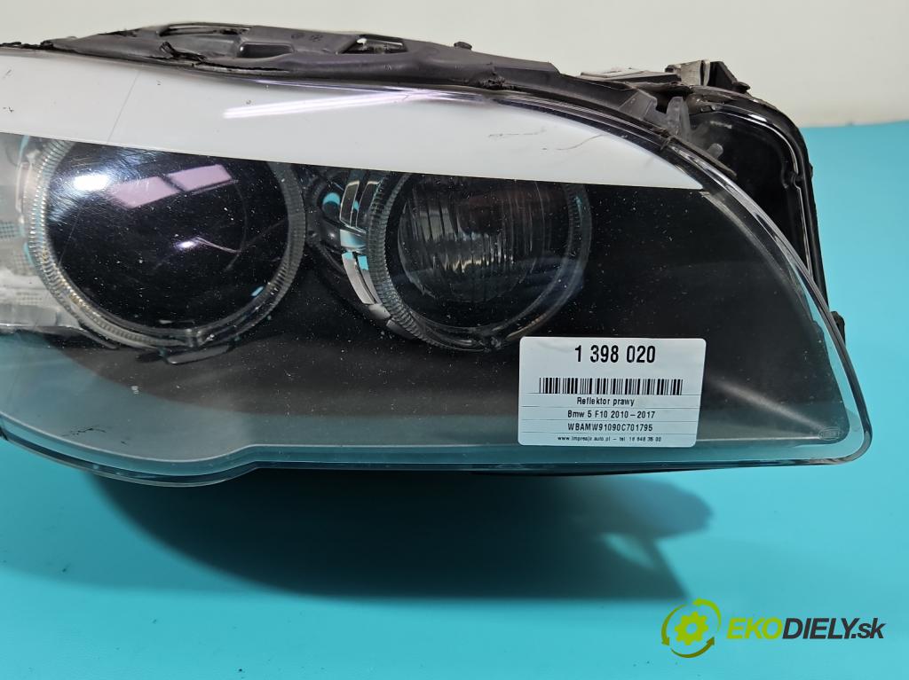Bmw 5 F10 2010-2017 3.0d 258 HP automatic 190 kW 2993 cm3 5- Reflektor: pravý 7203252 (Pravé)