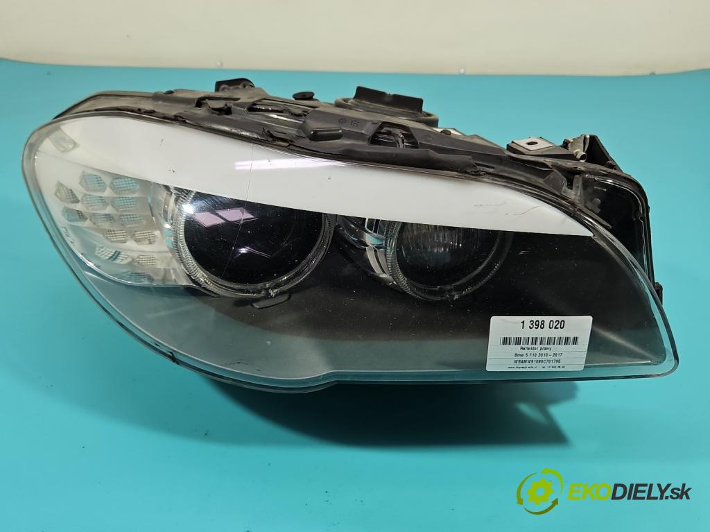 Bmw 5 F10 2010-2017 3.0d 258 HP automatic 190 kW 2993 cm3 5- Reflektor: pravý 7203252 (Pravé)