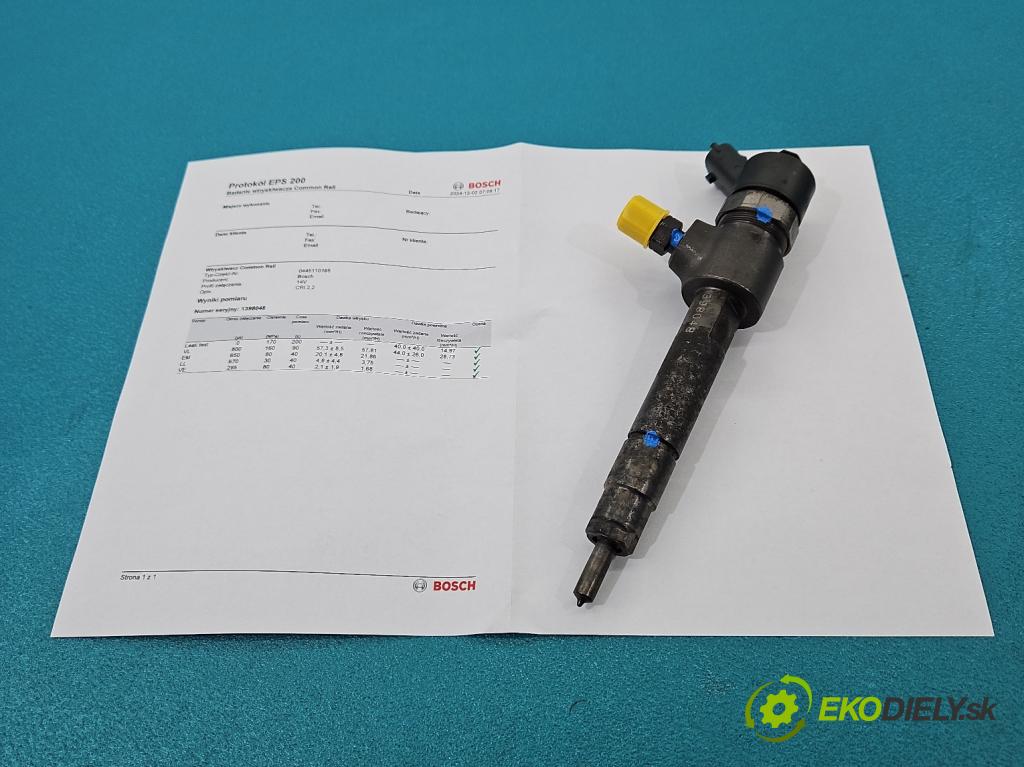 Opel Zafira B 2005-2014 1.9 cdti 120 HP manual 88 kW 1910 cm3 5- vstrek 0445110165 (Vstrekovače)