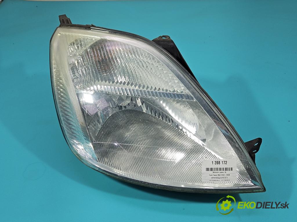 Ford Fiesta Mk6 2002-2008 1.4 16V 80 HP manual 59 kW 1388 cm3 5- Reflektor: pravý  (Pravé)