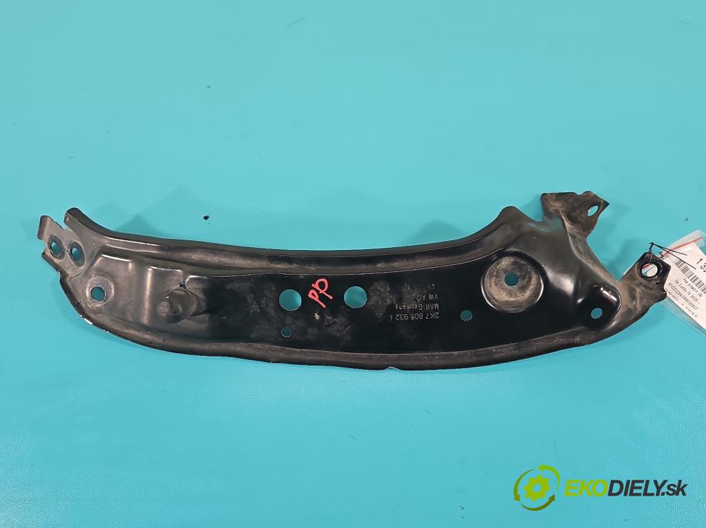 Vw Caddy IV 2020- 2.0 tdi 122 hp manual 90 kW 1968 cm3 5- stěna přední 2K7805932A (Výztuhy přední)