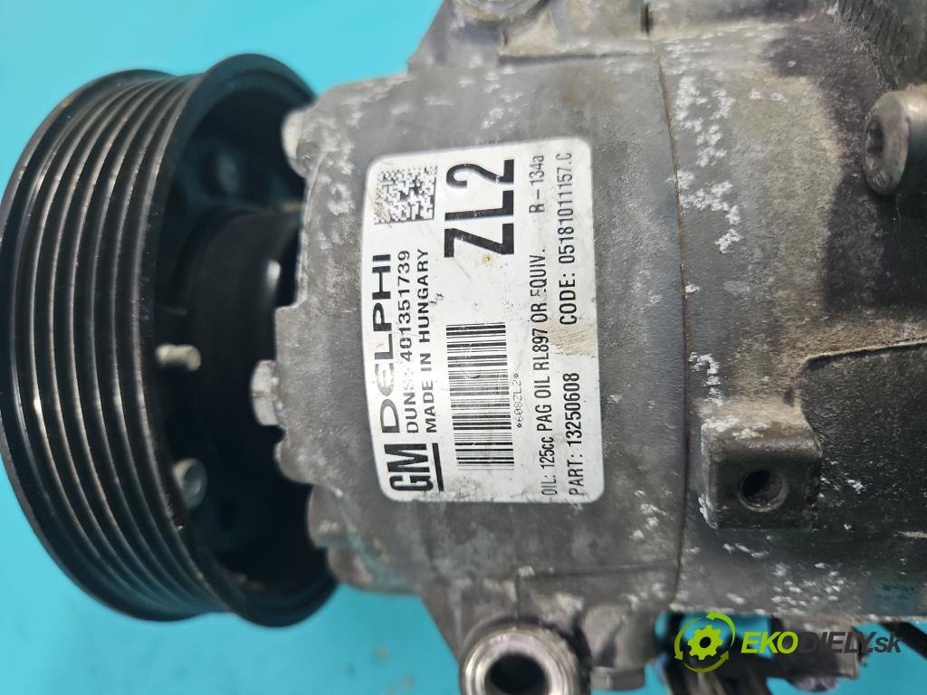 Opel Meriva B 2010-2017 1.4 T 140 hp manual 103 kW 1364 cm3 5- Kompresor: klíma 13250608 (Kompresory)
