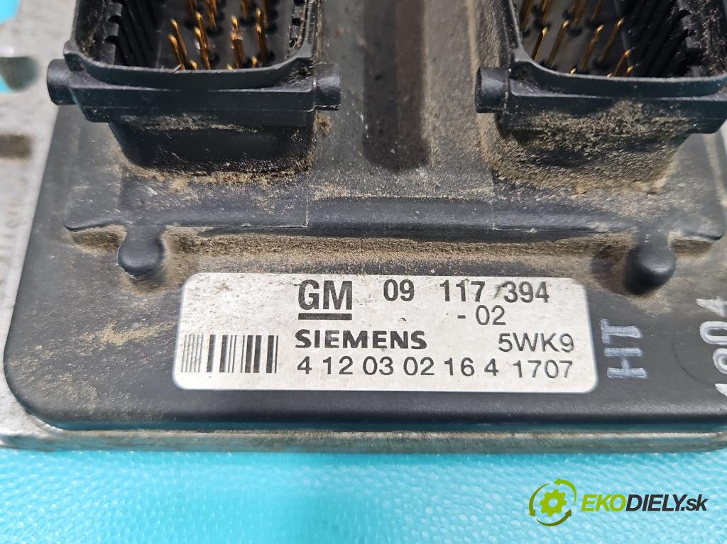 Opel Vectra B 1995-2002 1.8 16V 116 HP manual 85 kW 1796 cm3 5- riadiaca jednotka motora 09117394