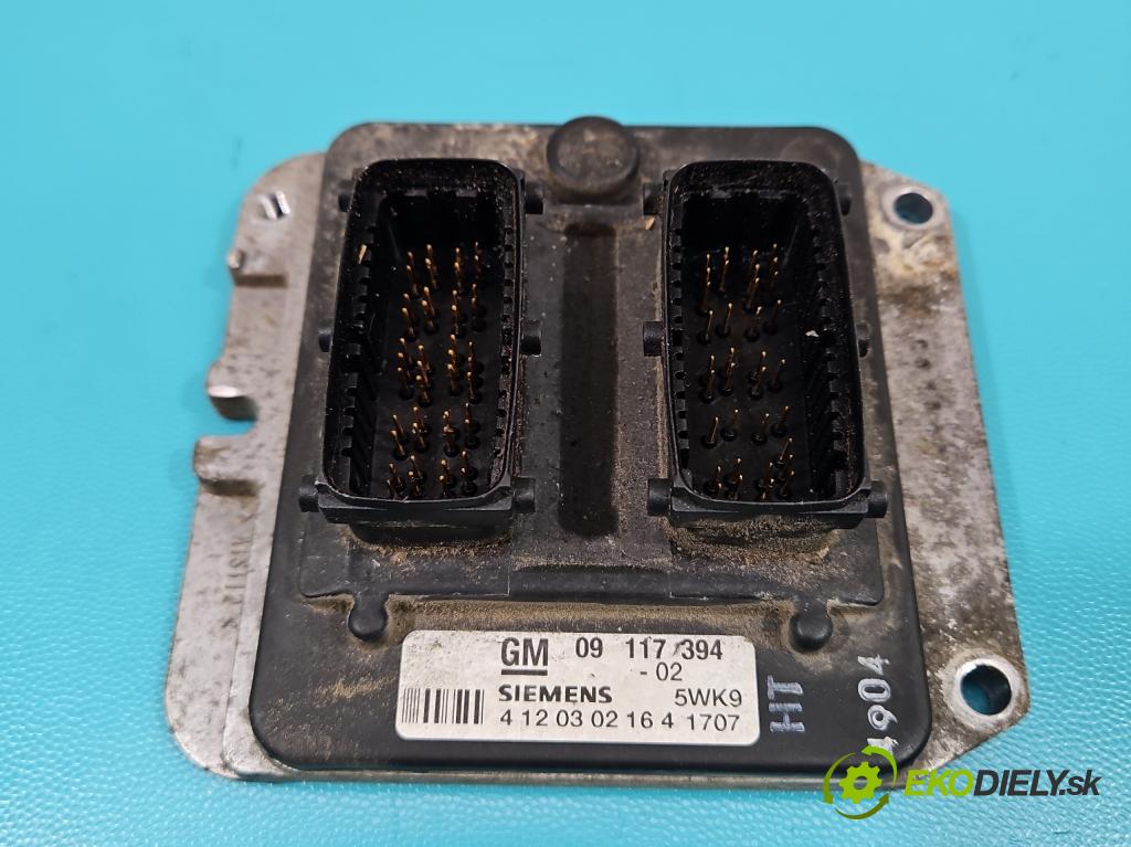 Opel Vectra B 1995-2002 1.8 16V 116 HP manual 85 kW 1796 cm3 5- riadiaca jednotka motora 09117394