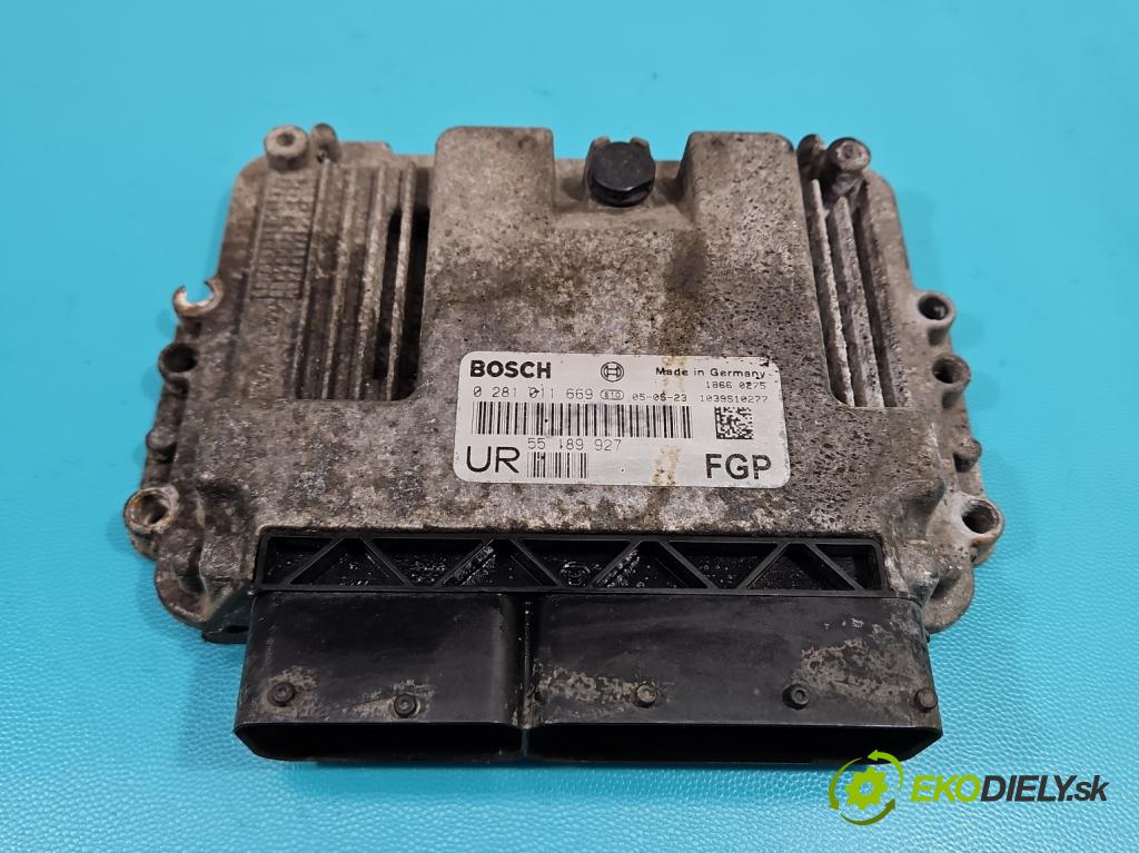 Opel Zafira B 2005-2014 1.9 cdti 120 HP manual 88 kW 1910 cm3 5- riadiaca jednotka motora 0281011669