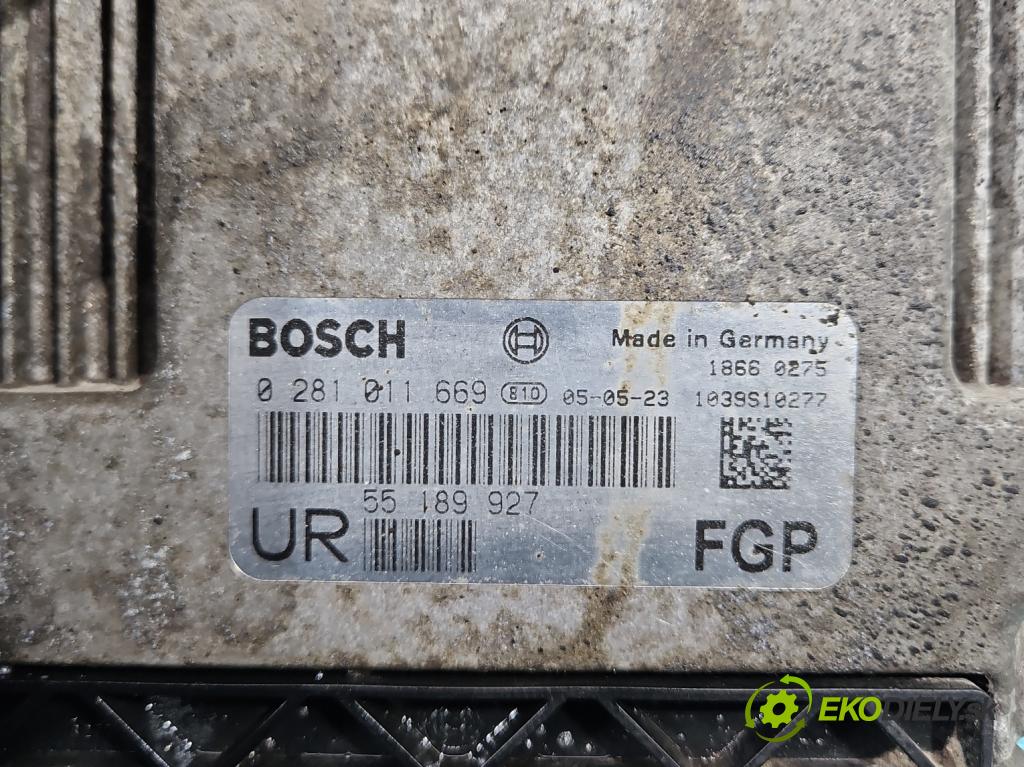Opel Zafira B 2005-2014 1.9 cdti 120 HP manual 88 kW 1910 cm3 5- riadiaca jednotka motora 0281011669
