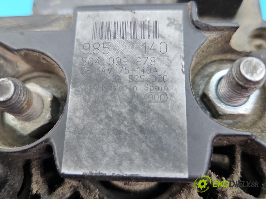 Iveco Daily IV 2006-2014 2.3 HPI 116 HP manual 85 kW 2287 cm3 5- Alternator 0124525020 (Alternátory)