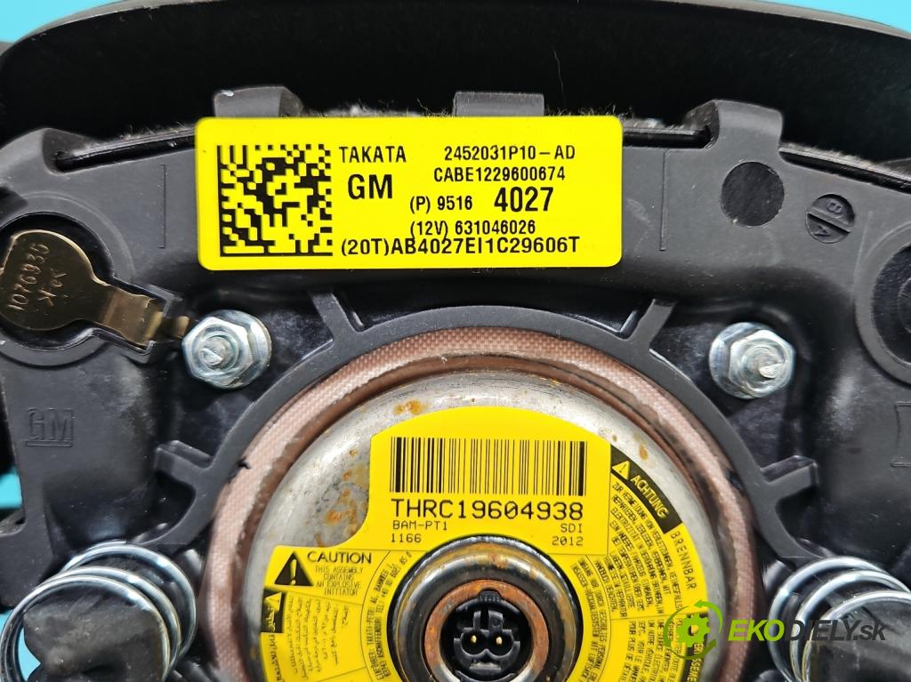 Chevrolet Aveo T300 2011-2014 1.2 16V 69KM manual 51 kW 1229 cm3 5- airbag vzduch: Řidiči:  (Airbagy)
