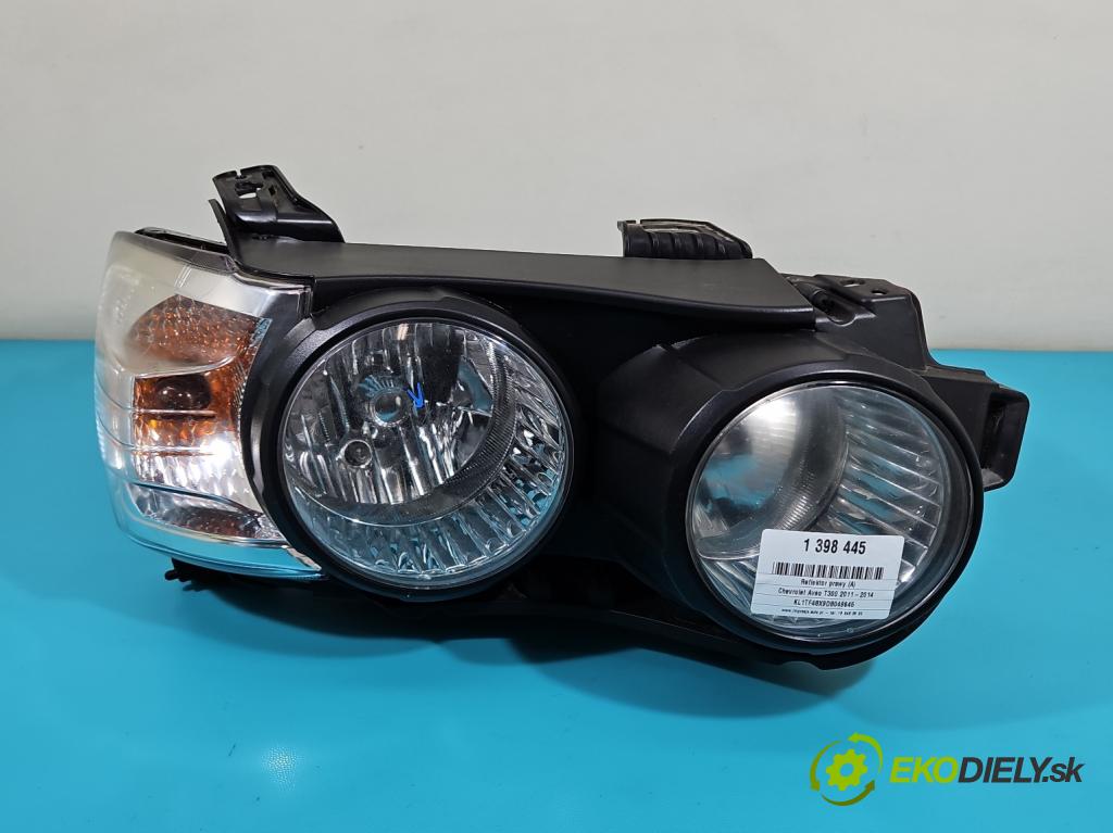 Chevrolet Aveo T300 2011-2014 1.2 16V 69KM manual 51 kW 1229 cm3 5- Reflektor: pravý  (Pravé)