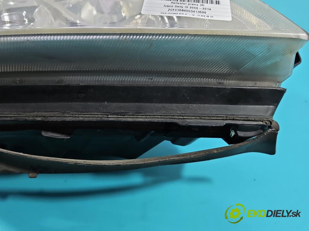 Iveco Daily IV 2006-2014 2.3 HPI 116 HP manual 85 kW 2287 cm3 5- Reflektor: pravý  (Pravé)