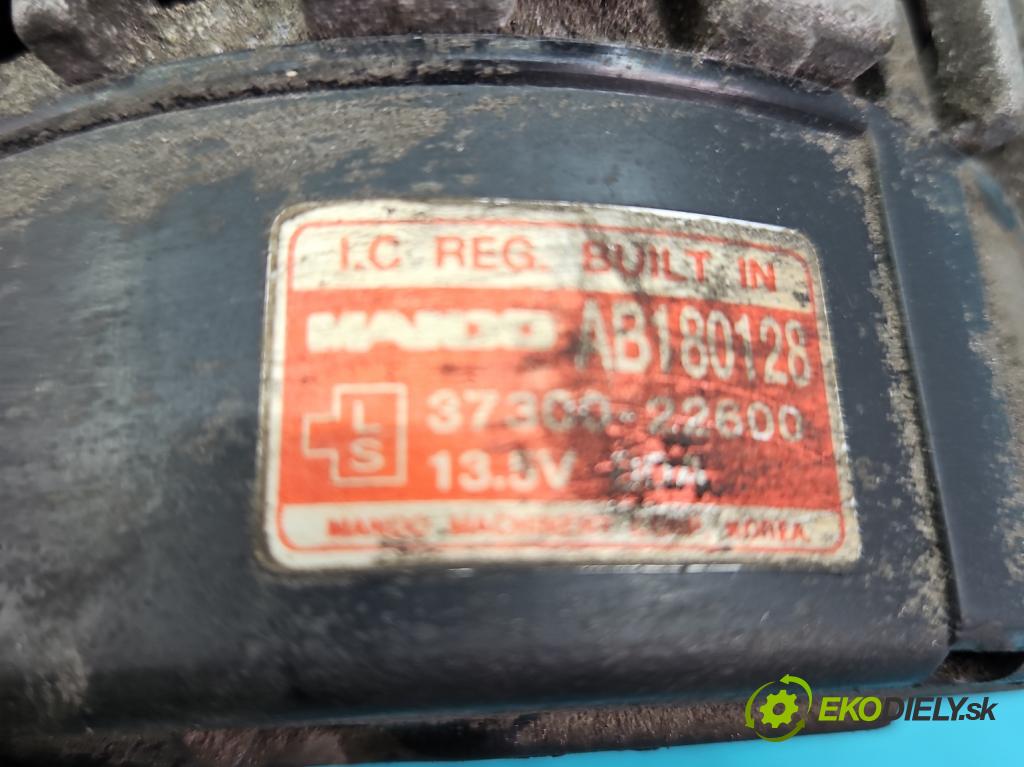 Hyundai Elantra III 2000-2006 1.6 16V 107 HP manual 79 kW 1599 cm3 5- Alternator 37300-22600 (Alternátory)
