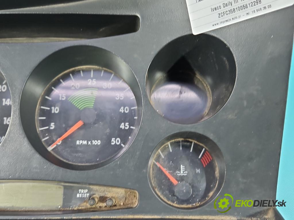 Iveco Daily III 1999-2006 2.3 HPI 116 HP manual 85 kW 2286 cm3 5- prístrojovka/ budíky 504109084 (Prístrojové dosky, displeje)