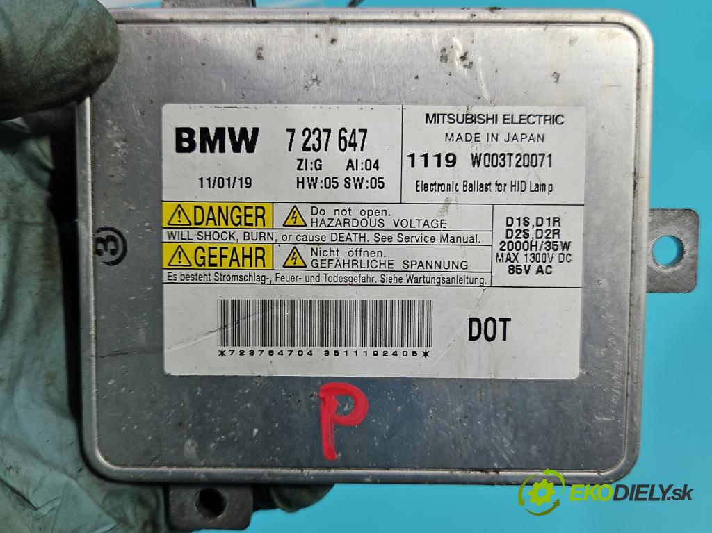 Bmw 5 F10 2010-2017 3.0d 258 HP automatic 190 kW 2993 cm3 5- střídač: xenon 7237647 (Riadiace jednotky xenónu)