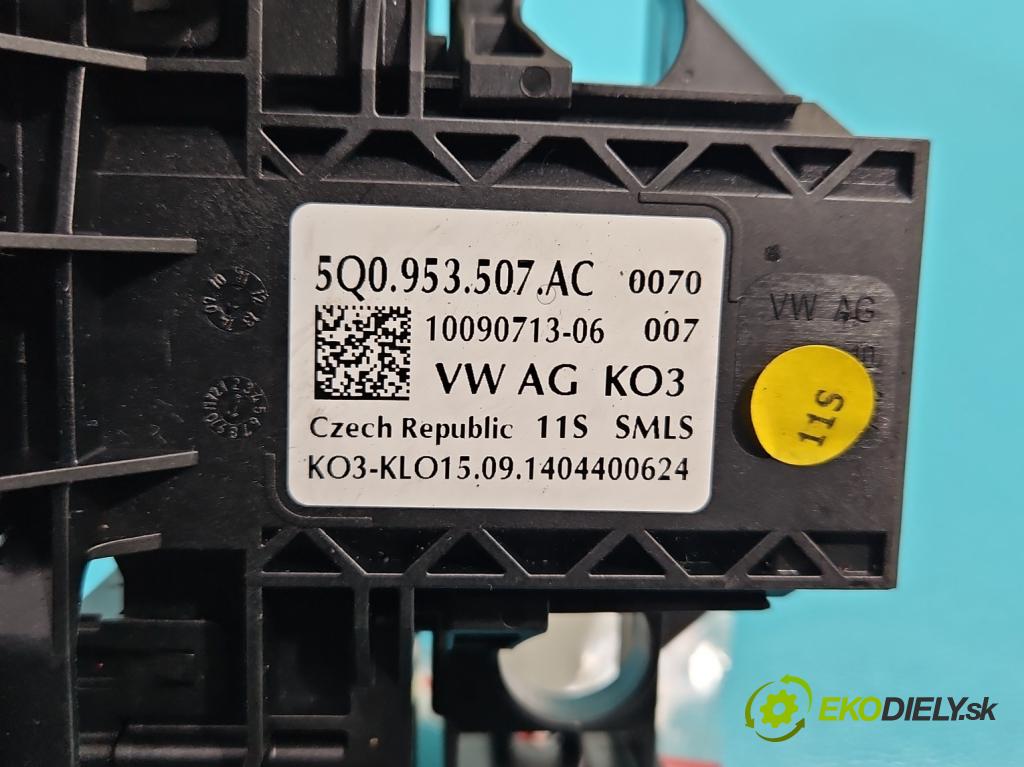 Seat Leon III 2012-2020 2.0 tdi 150 HP manual 110 kW 1968 cm3 5- prepínač komplex: 5Q0953513R (Prepínače, spínače, tlačidlá a ovládače kúrenia)