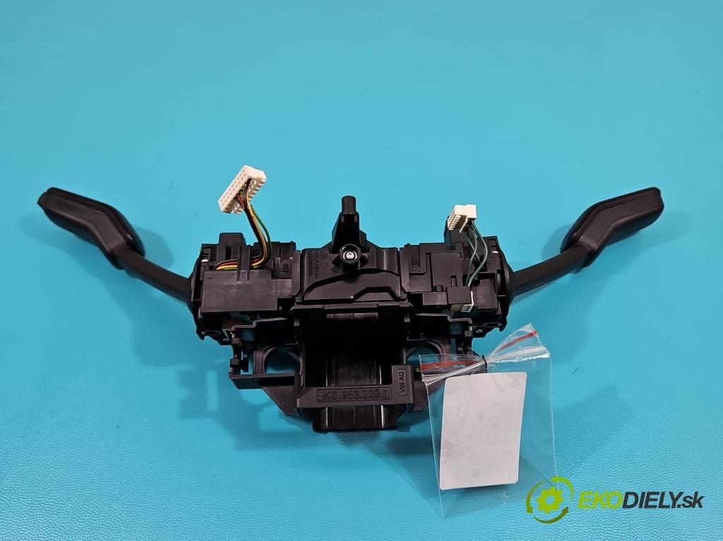 Seat Leon III 2012-2020 2.0 tdi 150 HP manual 110 kW 1968 cm3 5- prepínač komplex: 5Q0953513R (Prepínače, spínače, tlačidlá a ovládače kúrenia)