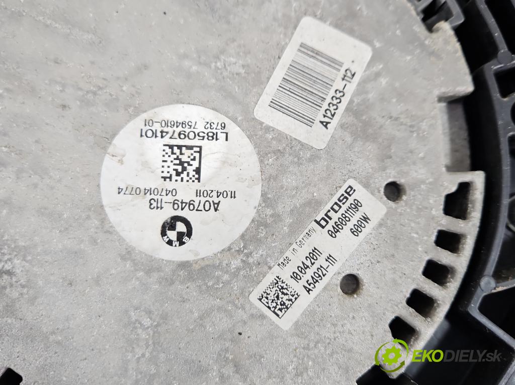 Bmw 5 F10 2010-2017 3.0d 258 HP automatic 190 kW 2993 cm3 5- Ventilátor chladiča A07949-113