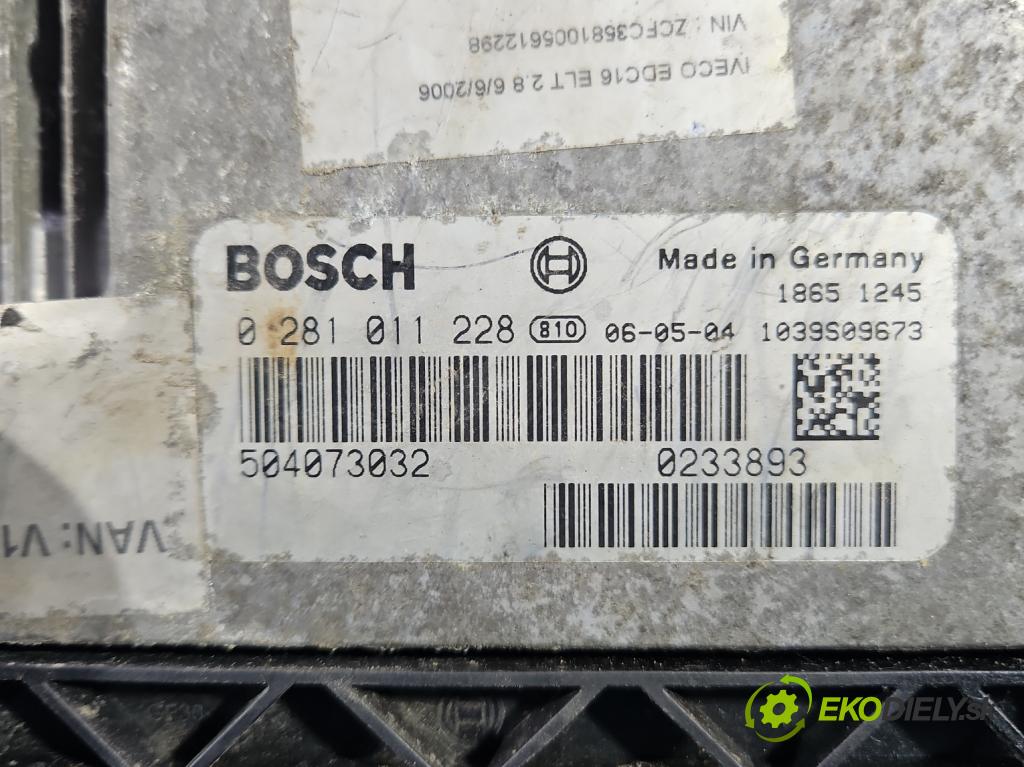 Iveco Daily III 1999-2006 2.3 HPI 116 HP manual 85 kW 2286 cm3 5- riadiaca jednotka motora 0281011228