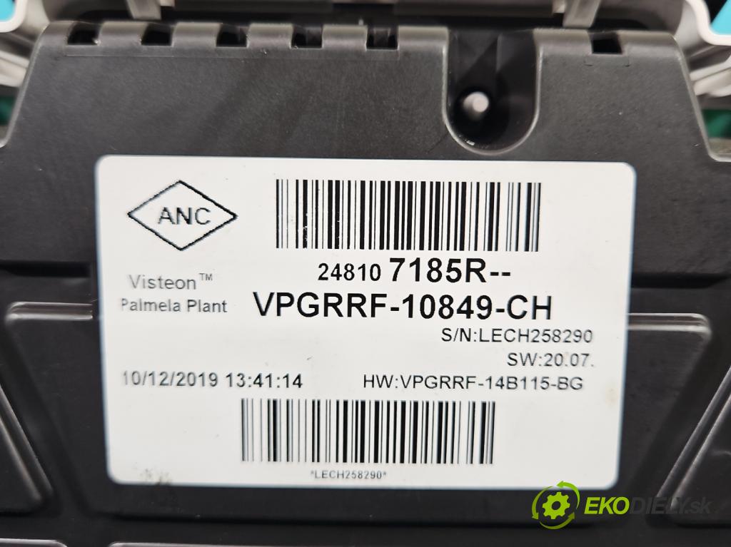 Renault Clio IV 2012-2019 0.9 T 90 HP manual 66 kW 898 cm3 5- prístrojovka/ budíky 248107185R (Prístrojové dosky, displeje)