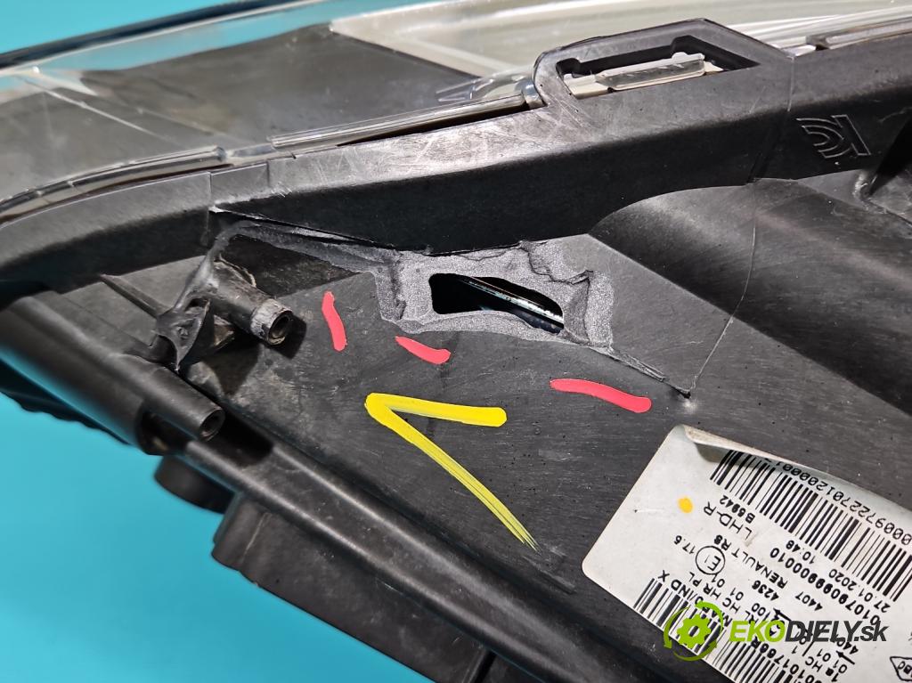 Renault Clio IV 2012-2020 0.9 T 90 HP manual 66 kW 898 cm3 5- Reflektor: pravý 260101766R (Pravé)